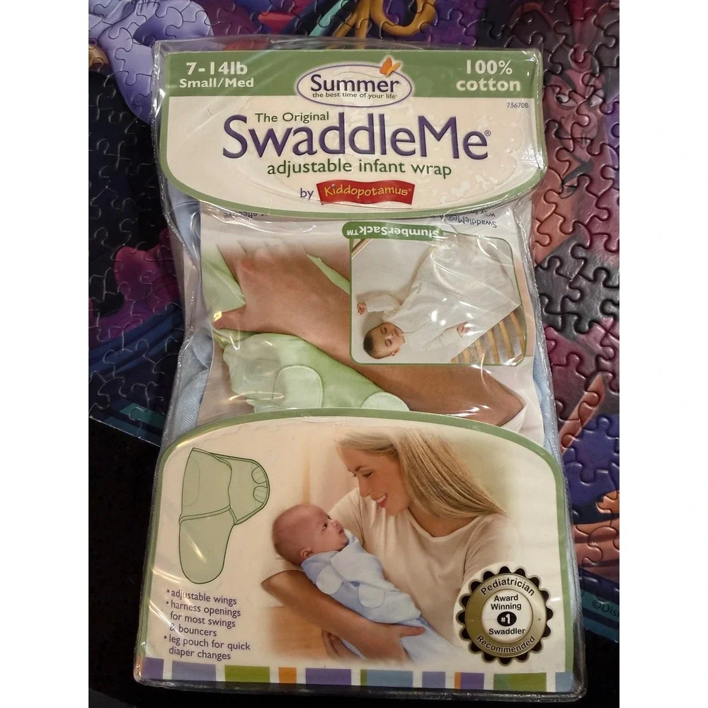 Summer SwaddleMe Adjustable Infant Wrap Small Medium 7‎ 14lb
